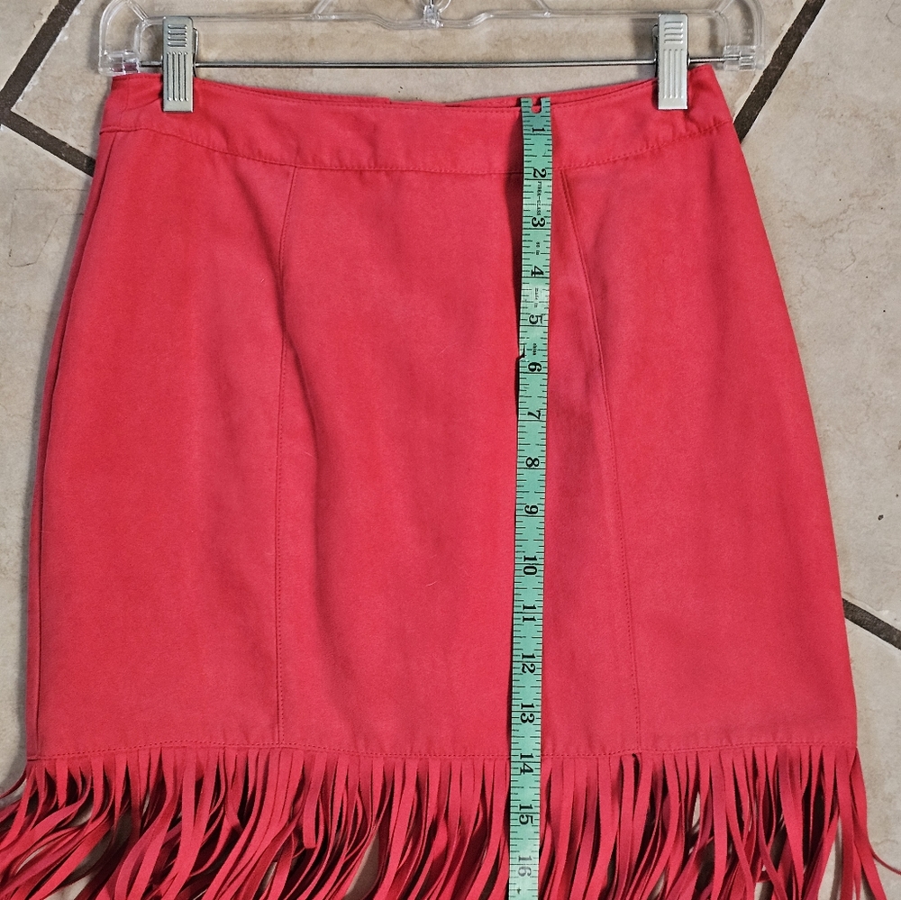 H&M Cochella red fringe trim skirt - Picture 13 of 13